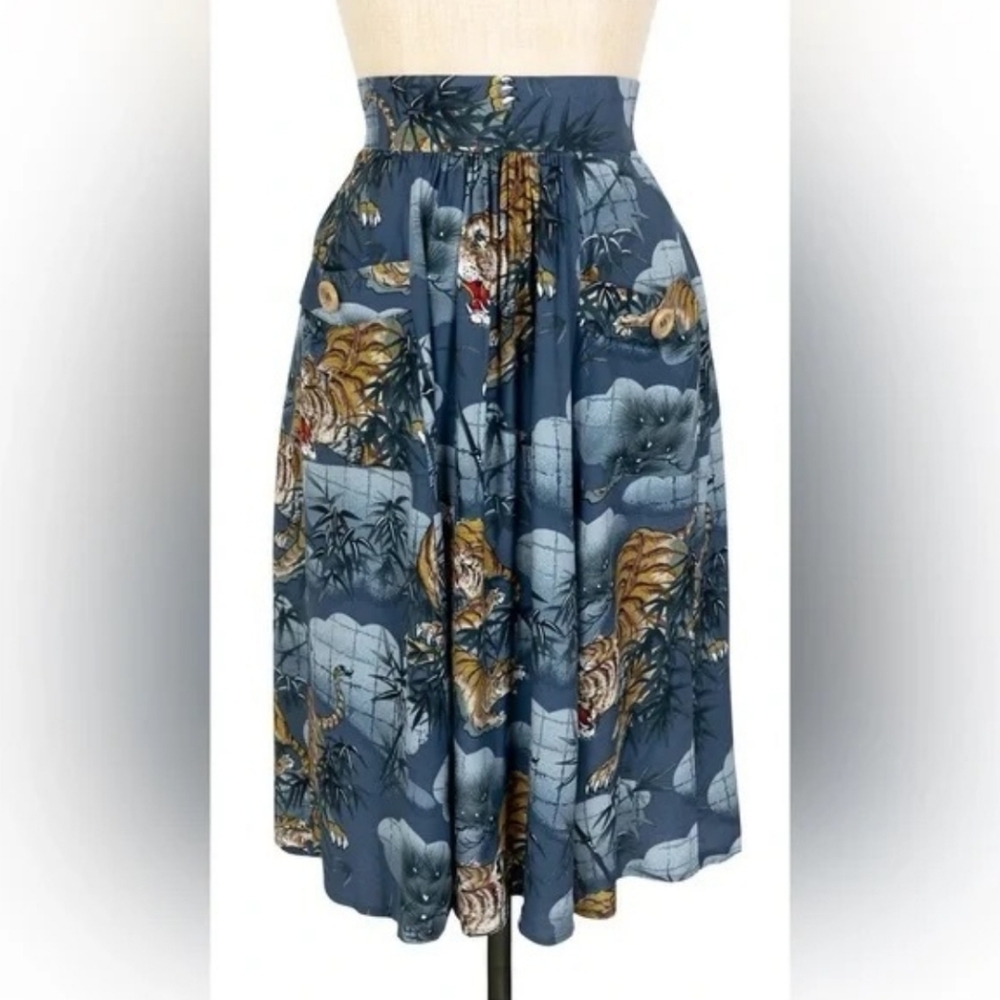 TRASHY DIVA Traditional Tigers Skirt w Pockets sz 6